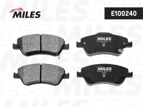Тормозные колодки дисковые передняя ось MILES E100240