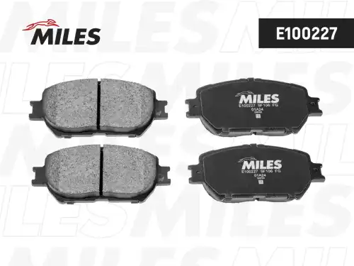 Тормозные колодки дисковые передняя ось MILES E100227