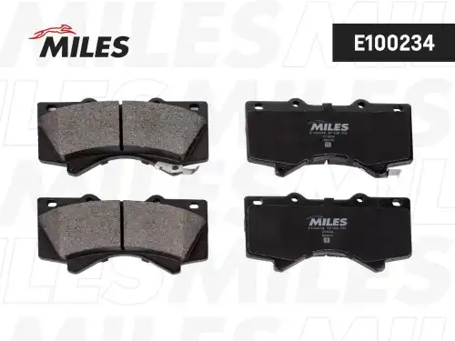 Тормозные колодки дисковые передняя ось MILES E100234
