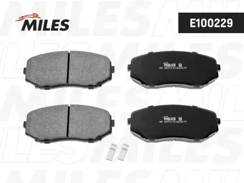 Тормозные колодки дисковые передняя ось MILES E100229