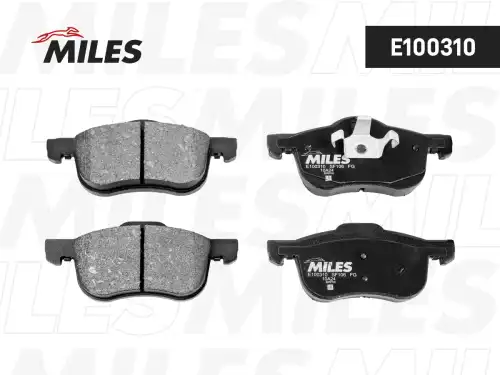 Тормозные колодки дисковые передняя ось MILES E100310