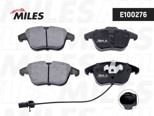 Тормозные колодки дисковые передняя ось MILES E100276