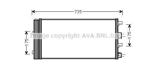 Конденсер RENAULT DUSTER 1.5D 10- DAA5004D AVA