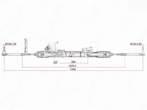 Рулевая рейка SAT ST-49001-JN00A