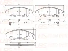 B11-03-053 ТОРМОЗНЫЕ КОЛОДКИ UBS