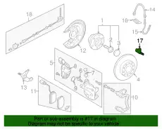 Датчик ABS VAG 1K0927807A