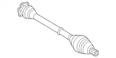 Приводной вал 1K0407272RG VAG