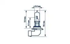 Автолампа галогенная P20d NARVA 480054000 HB3 12