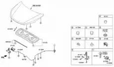  ТРОСИК ЗАМКА КАПОТА 811902W100 MOBIS