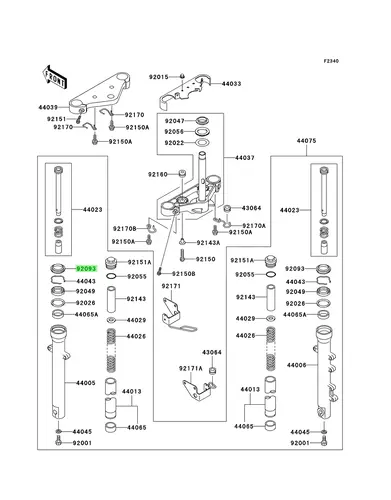 пыльник вилки 920931280 KAWASAKI
