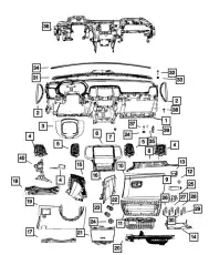 панель инструментов 5QY061DBAA CHRYSLER