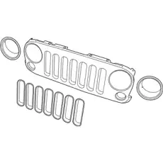 Решетка радиатора CHRYSLER 68240419AB