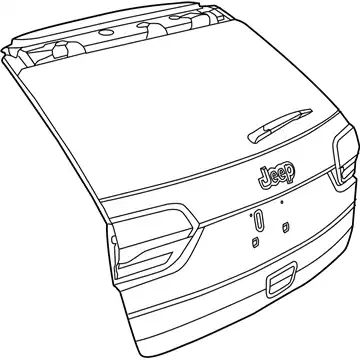 Дверь подъемная 68154524AA CHRYSLER