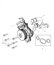 Водяной насос 68157161AB CHRYSLER