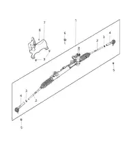 Рулевая рейка CHRYSLER 68140631AE