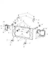  ПАНЕЛЬ РАДИАТОРОВ 68227489AA CHRYSLER