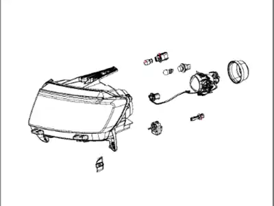 Фара CHRYSLER 68185341AB