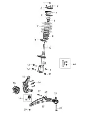 Рычаг подвески CHRYSLER 05085407AK