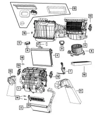 Испаритель 68154897AB CHRYSLER