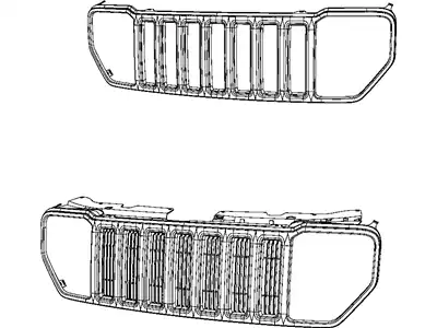 Решетка радиатора CHRYSLER 55157218AC