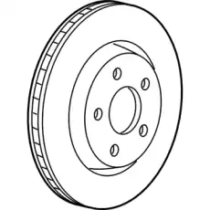 Тормозной диск CHRYSLER 05290733AB ,