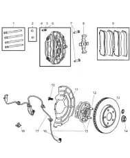 Тормозной диск CHRYSLER 05290733AB ,