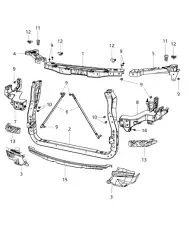 КРЕПЕЖ РАДИАТОРА 05156116AA CHRYSLER