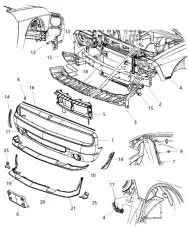 НАКЛАДКА БАМПЕРА 68109837AA CHRYSLER