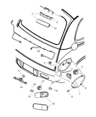 Фонарь задний CHRYSLER 05288742AG