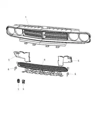 Решетка радиатора CHRYSLER 68109841AA