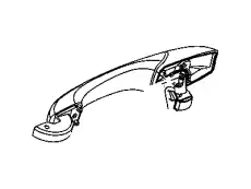 Ручка двери CHRYSLER 05065801AH
