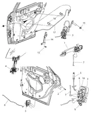 Ручка двери CHRYSLER 05065801AH