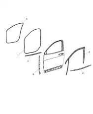 Уплотнитель двери CHRYSLER 68142973AD