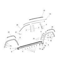 Молдинг арки крыла 5QJ80TZZAA CHRYSLER