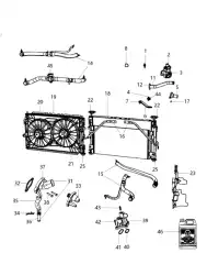  НАКЛАДКА ОБДУВАТЕЛЯ МОТОРА 68031872AA CHRYSLER