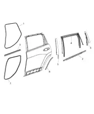 Уплотнитель двери CHRYSLER 68142974AD