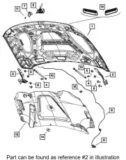 ПЕТЛЯ ЛЕВАЯ 55372575AD CHRYSLER
