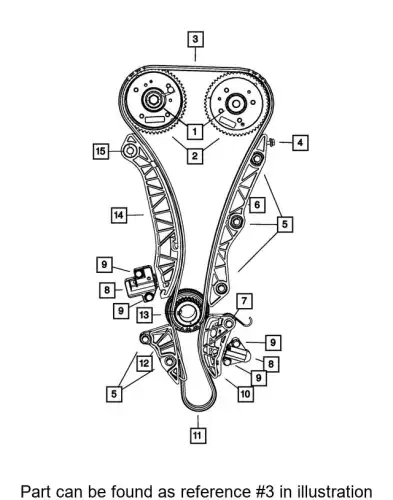 Цепь ГРМ 68055039AA CHRYSLER