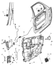 Ручка двери CHRYSLER 68004829AA