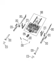 Удлинитель продольной балки, левый 68096087AB CHRYSLER
