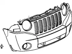 МОЛДИНГ БАМПЕРА 05116333AA CHRYSLER