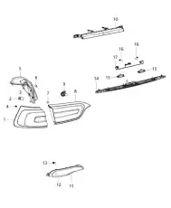 Фонарь задний CHRYSLER 68233208AA