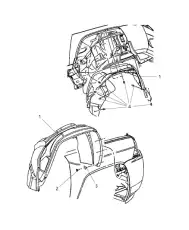 Подкрылок CHRYSLER 05116244AF