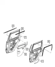 Уплотнитель двери CHRYSLER 55394047AA