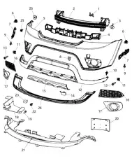 НАКЛАДКА ПТФ 05178285AB CHRYSLER