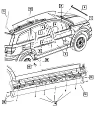 ПЛЁНКА АНТИГРАВИЙНАЯ 68065165AA CHRYSLER