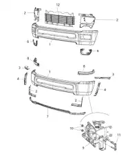 ЗАГЛУШКА ДАТЧИКА ПАРКОВКИ LX05 04806229AA CHRYSLER