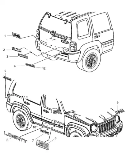Катафот (световозвращатель) CHRYSLER 04399791