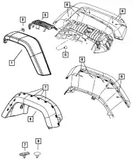 КЛИПСА 68033045AA CHRYSLER