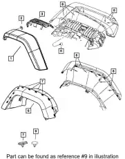 КЛИПСА 68033045AA CHRYSLER